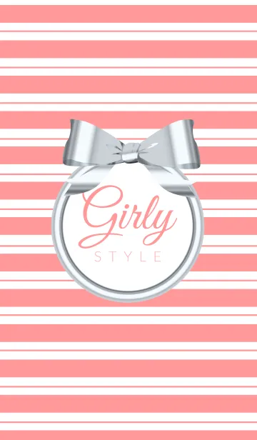 [LINE着せ替え] Girly Style-SILVERBorder2の画像1