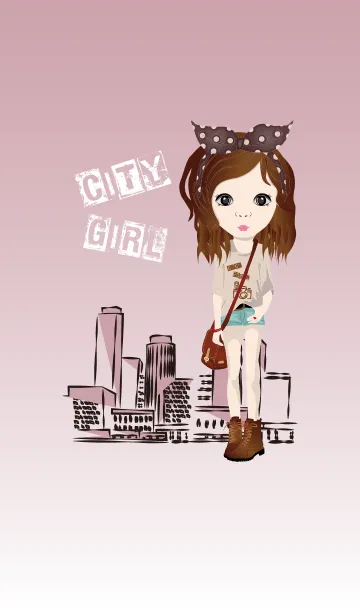 [LINE着せ替え] City girlの画像1