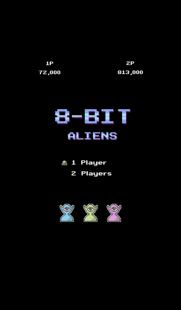 [LINE着せ替え] 8 BIT ALIENS -JPN-の画像1