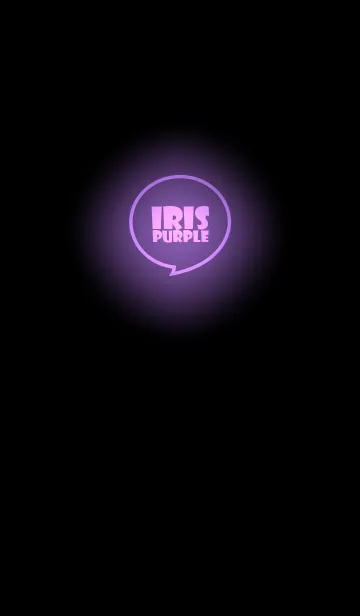 [LINE着せ替え] Iris Purple Neon Theme v.5 (jp)の画像1