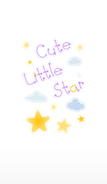 [LINE着せ替え] Cute Little Star 2！ (White Ver.3)の画像1