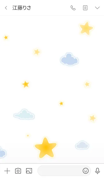 [LINE着せ替え] Cute Little Star 2！ (White Ver.3)の画像3