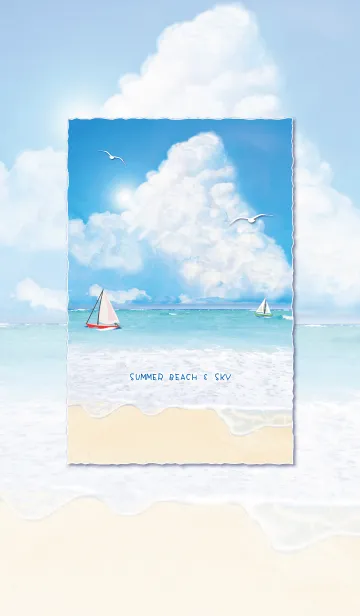 [LINE着せ替え] SUMMER BEACH ＆ SKYの画像1