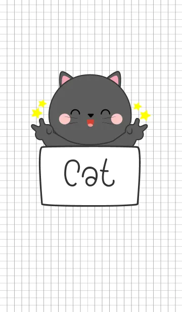 [LINE着せ替え] Cool Black Cat Theme (jp)の画像1