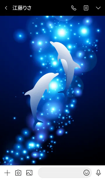 [LINE着せ替え] Blue light and dolphin 16.の画像3