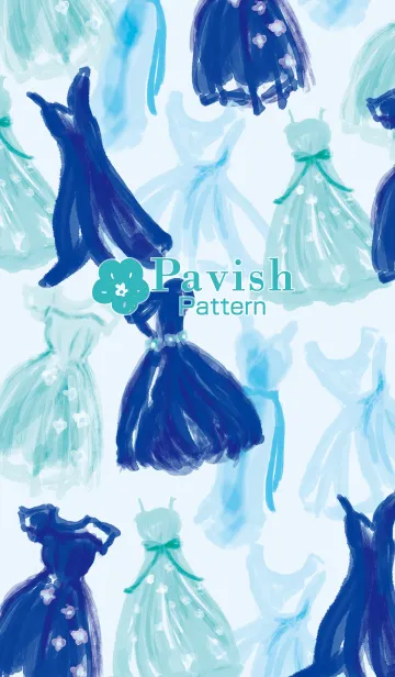 [LINE着せ替え] Something Blue～Pavish Pattern～の画像1