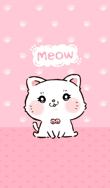 [LINE着せ替え] ニャーニャー愛 : かわいい猫の画像1