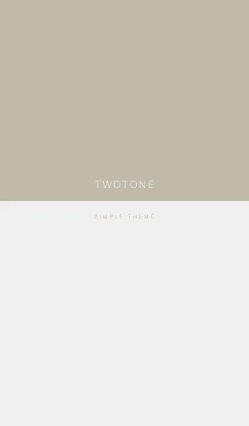 [LINE着せ替え] TWO TONE / Yellow Gray x Light Grayの画像1