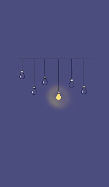 Minimal light bulb themeの着せ替えメイン画像