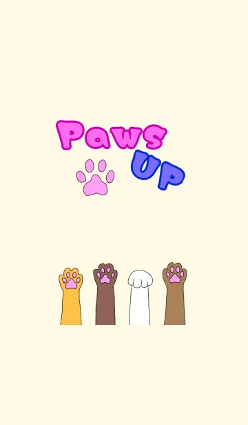 [LINE着せ替え] Paws up themeの画像1