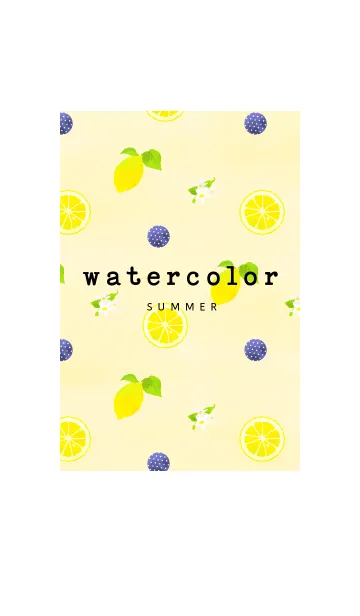 [LINE着せ替え] watercolor summer 01の画像1