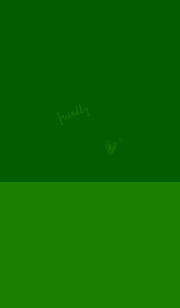 [LINE着せ替え] やさしい シンプル green greenの画像1