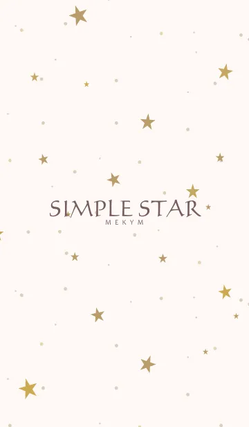 [LINE着せ替え] SIMPLE STAR 35 -NATURAL YELLOW-の画像1