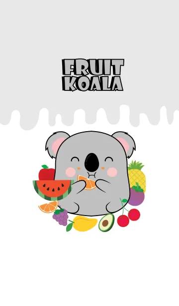 [LINE着せ替え] Koala And Fruit Theme (jp)の画像1