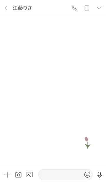 [LINE着せ替え] ホワイトとチューリップの画像3