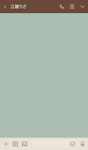 [LINE着せ替え] シンプル（beige green)V.553の画像3