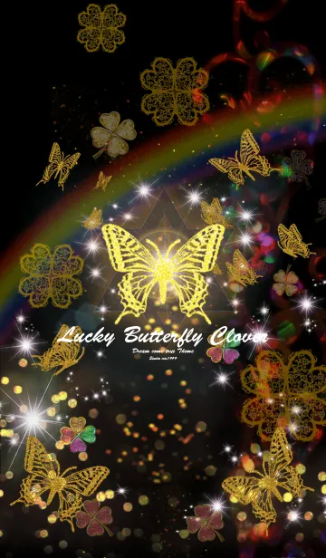 [LINE着せ替え] 運気上昇 Lucky butterfly cloverの画像1