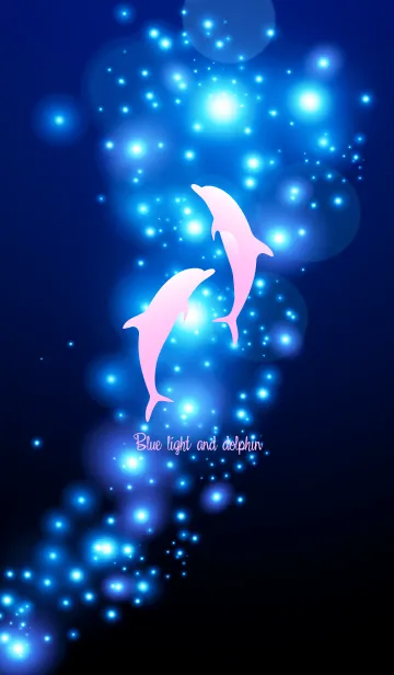 [LINE着せ替え] Blue light and dolphin 17.の画像1