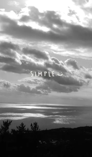 [LINE着せ替え] モノクロ写真 ベージュ スマイル2の画像1