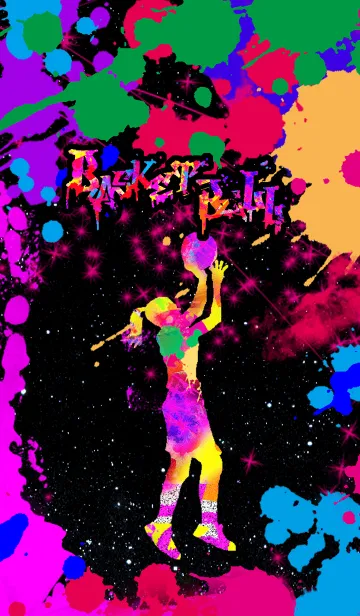 [LINE着せ替え] バスケットボール グラフィティ3の画像1