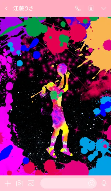 [LINE着せ替え] バスケットボール グラフィティ3の画像3