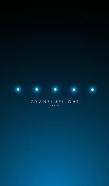 [LINE着せ替え] CYAN BLUE LIGHT. -MEKYM-の画像1