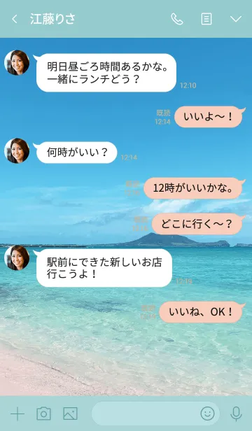 [LINE着せ替え] OCEAN ISLAND -HAWAII- 14の画像4