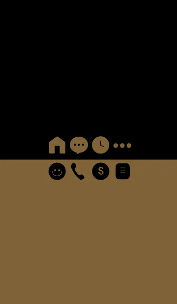 [LINE着せ替え] Peanut Brown ＆ Black (jp)の画像1