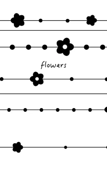 [LINE着せ替え] simple flowers.の画像1