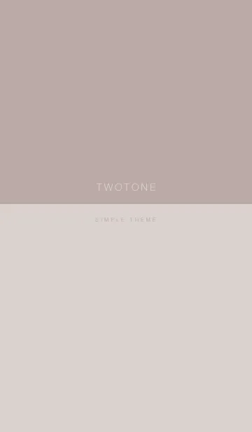 [LINE着せ替え] TWO TONE / Red Gray x Light Grayの画像1