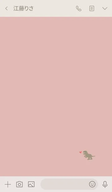 [LINE着せ替え] ピンクベージュと恐竜。の画像3