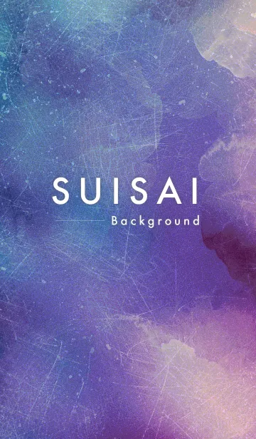 [LINE着せ替え] SUISAI[09] : (レトロ) Blue ＆ Purpleの画像1