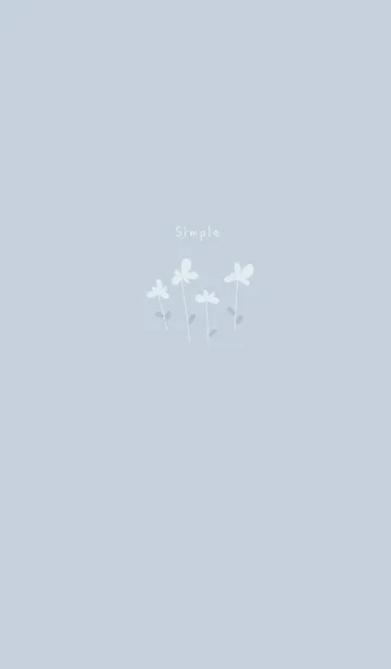 [LINE着せ替え] キュート・キュート花・小花ブルーの画像1