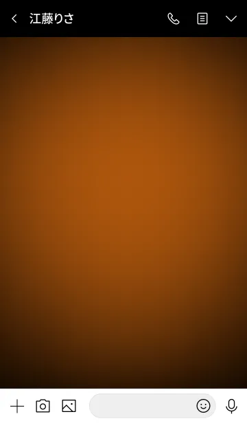 [LINE着せ替え] Bronze Orange Neon Theme v.6 (jp)の画像3