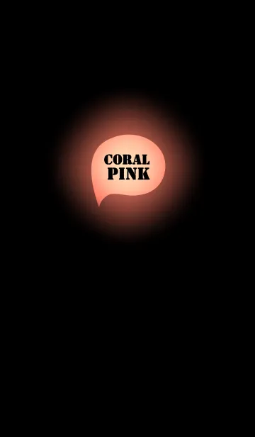 [LINE着せ替え] Coral Pink In Black Vr.2 (jp)の画像1