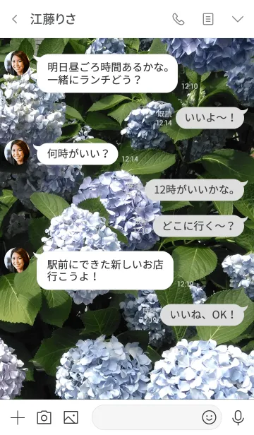 [LINE着せ替え] 紫陽花hydrangea3の画像4