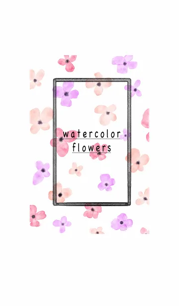 [LINE着せ替え] 水彩 flowersの画像1