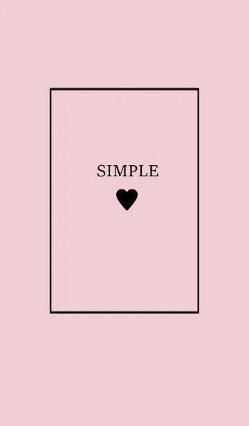 大人のシンプルハート =black pink2=の着せ替えメイン画像