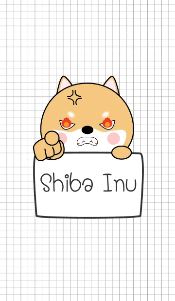 [LINE着せ替え] Simple Angry Shiba Inu 2 (jp)の画像1