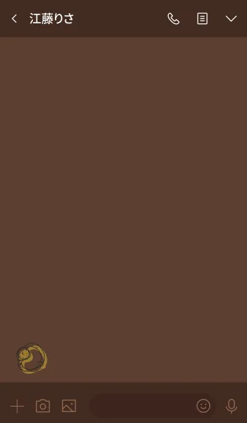 [LINE着せ替え] fashion chocolate brownの画像3