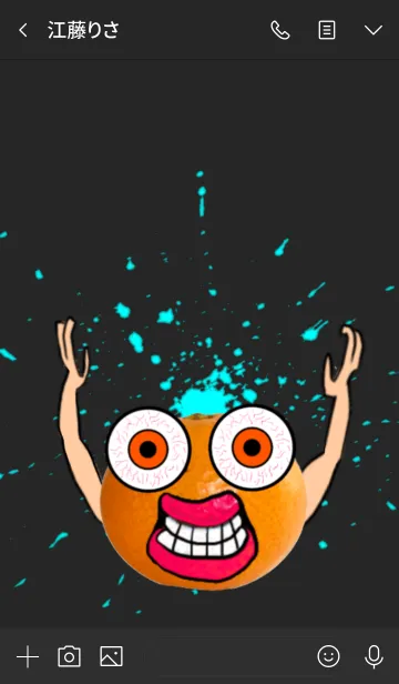 [LINE着せ替え] ザ☆マッドオレンジみかんちゃん！の画像3