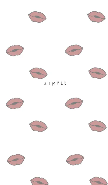 [LINE着せ替え] シンプル・唇の画像1
