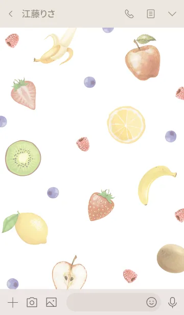 [LINE着せ替え] Fruity × Fruityの画像3