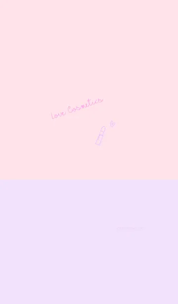 [LINE着せ替え] Love Cosmetics purple pinkの画像1