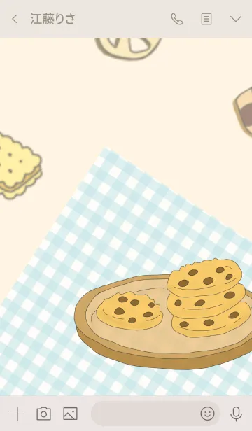 [LINE着せ替え] Cookies themeの画像3