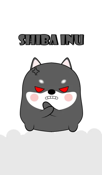 [LINE着せ替え] Emotion Angry Black Shiba Inu (jp)の画像1