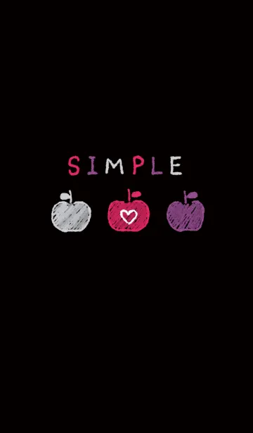 [LINE着せ替え] カラフルりんご 3の画像1