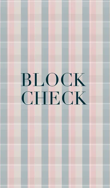 [LINE着せ替え] BLOCK CHECK ベージュの画像1