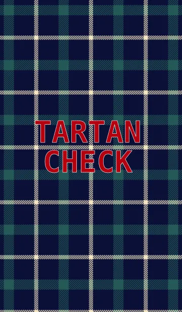 [LINE着せ替え] TARTAN CHECK ネイビーの画像1