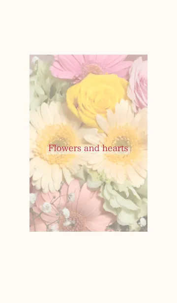 [LINE着せ替え] Flowers and hearts 5の画像1